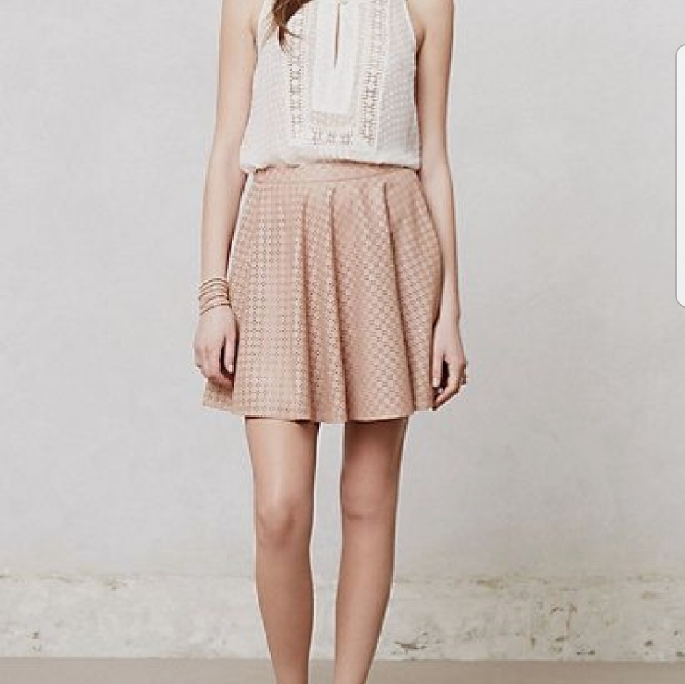 Anthropologie Astral Swing Skirt